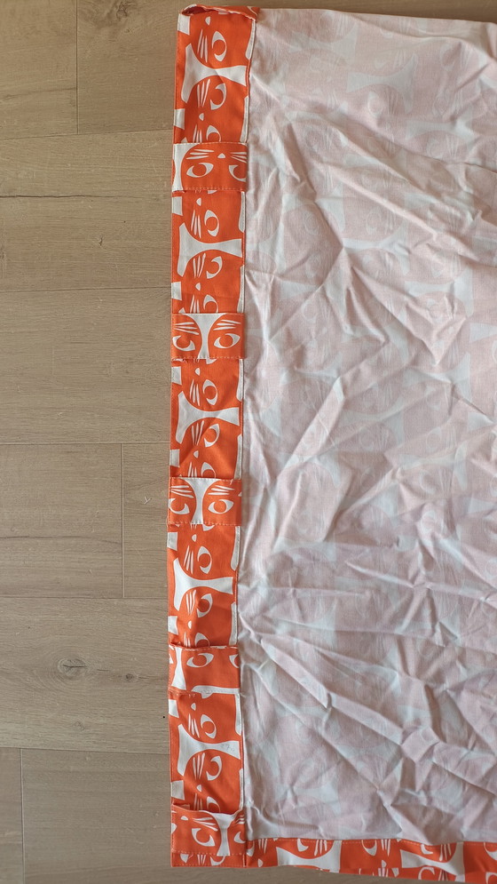 Image 1 of Due tende di design vintage retro arancione
