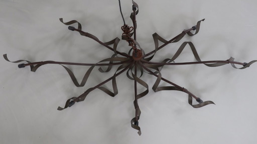 Jacco Maris - Ruban Plie Lamp, 8-Arm Chandelier – kroonluchters, Bronze