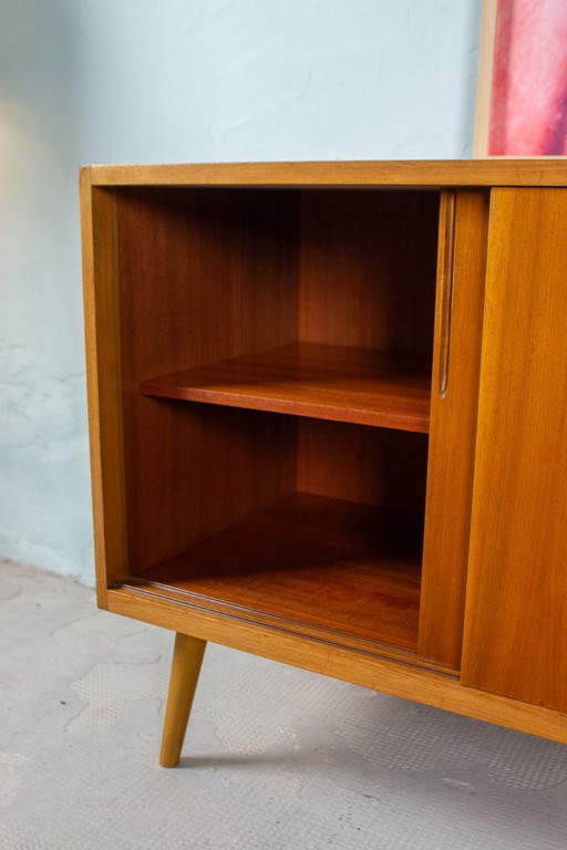 Vintage chest of drawers sideboard teak nut mid century 60s
