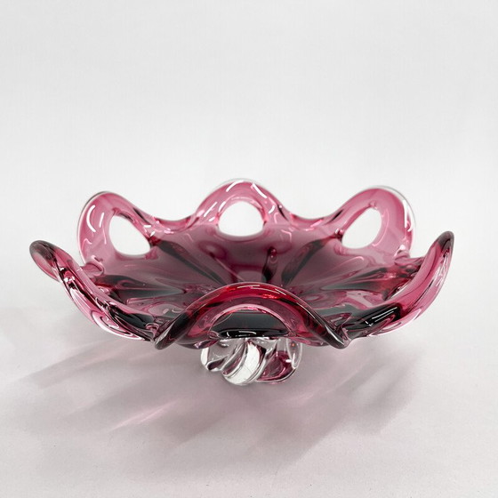 Image 1 of Czech vintage Art glass bowl by Josef Hospodka for Chribska Glassworks, 1960s