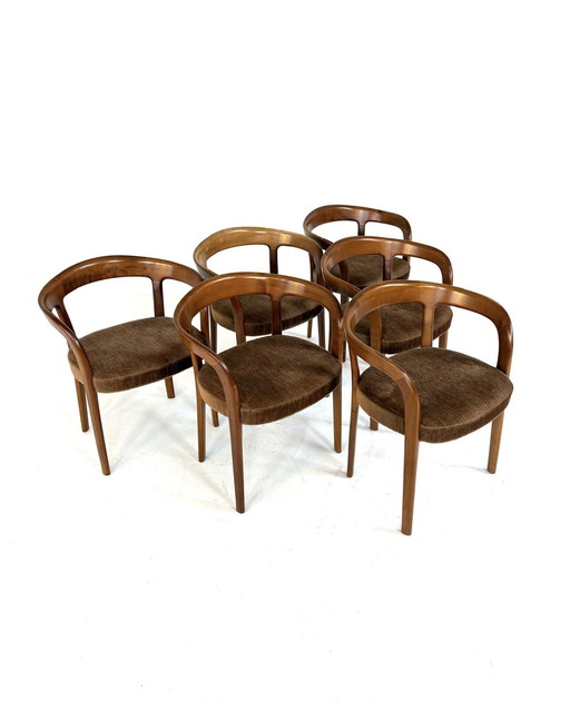 Set of 6 vintage dining room chairs '60
