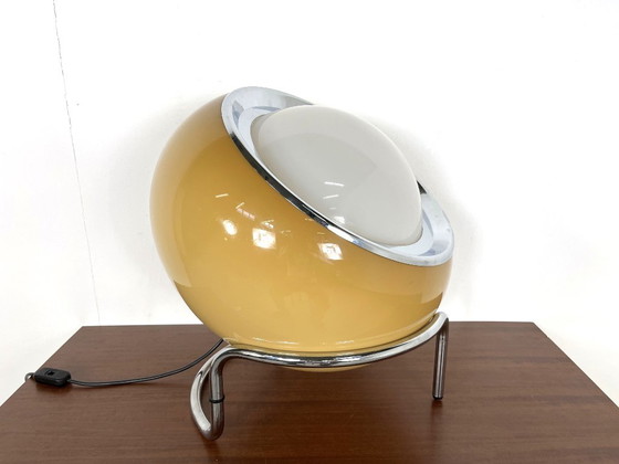 Rare Guzzini CLan Floor light by Harvey Guzzini, 70s – Iron, Plastic (photo 3 of 9)
