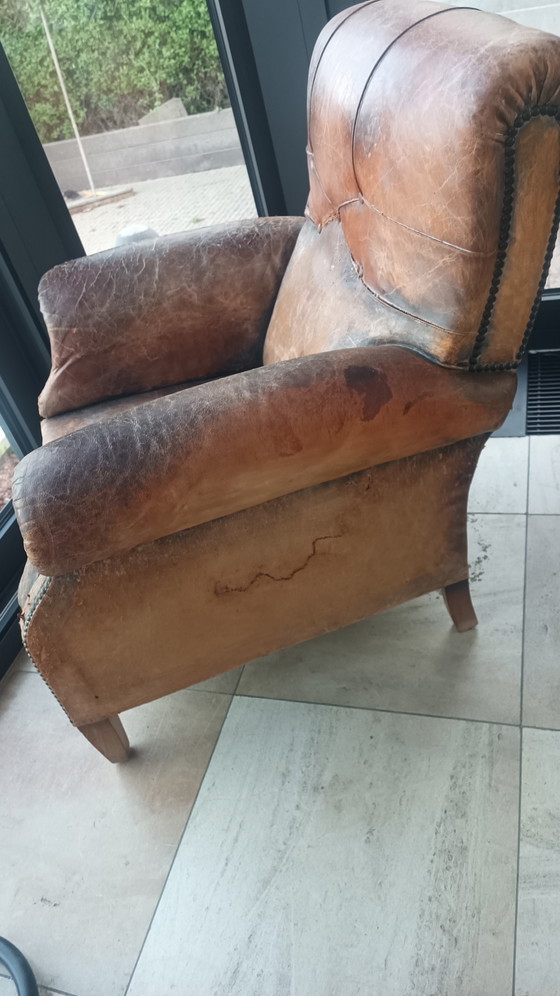 Image 1 of Set di 2 poltrone e sedili da club antichi