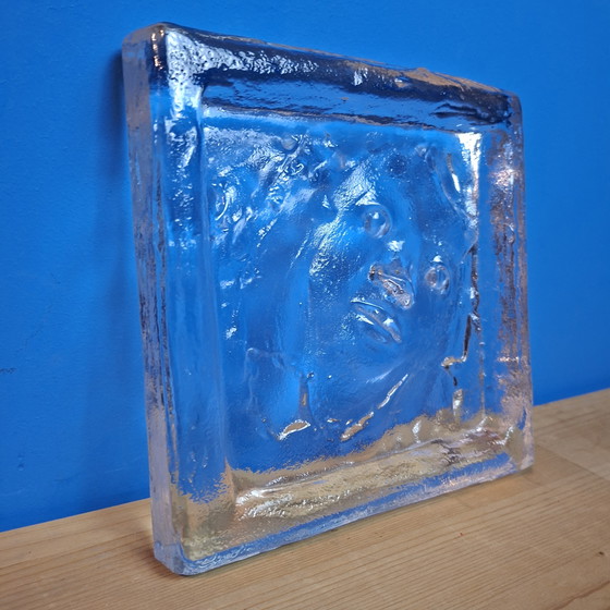 Image 1 of Val Saint-Lambert René Julien Visage, œuvre d'art en verre