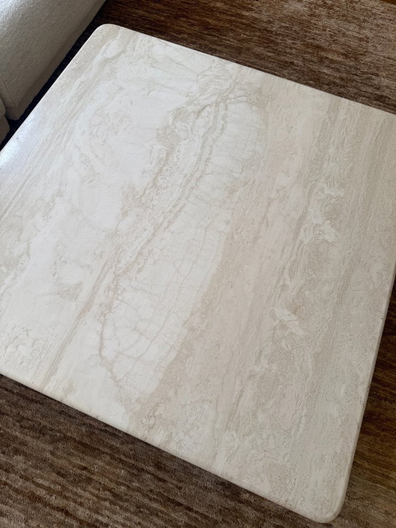 Image 1 of Travertine coffee table 120x120x30