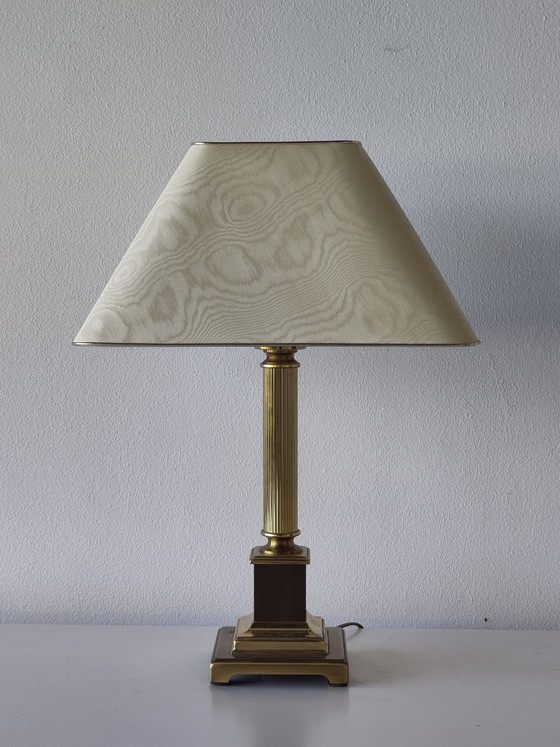 2x Herda Table Lamp XL Hollywood Regency – Metal, Textile (photo 6 of 11)