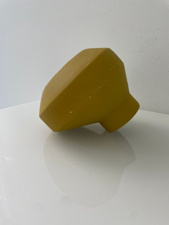 Image 1 of Vaso in ceramica fatto a mano color giallo senape, Atelier OT