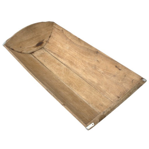 Antique LARGE Wooden Dough trough Bowl 77 cm Trencher 30.31 inch Bread Bowl Handmade craftmanship from France