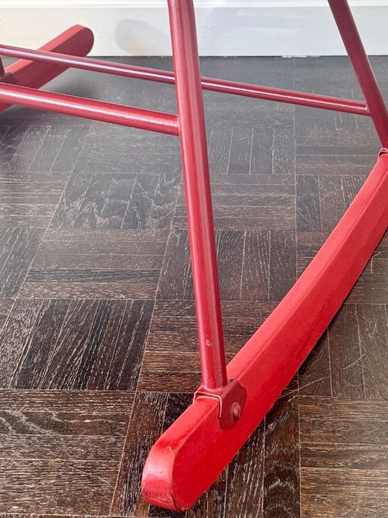 THONET vintage Rocking Chair 1955 – Metal, Wood (photo 12 of 18)