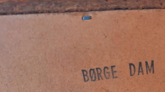 Image 1 of Deense teakhouten ladekast met 7 laden van Borge Dam, jaren 60.