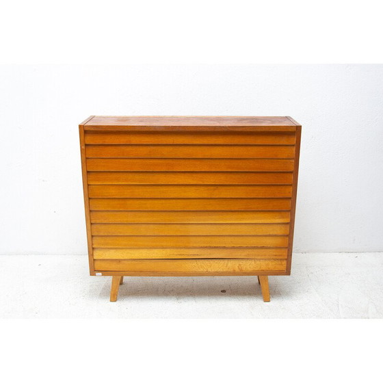 Image 1 of Vintage chest of drawers in oak wood and beech wood, Czechoslovakia 1960