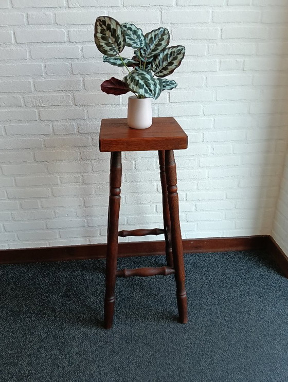 Image 1 of table à plantes vintage en bois
