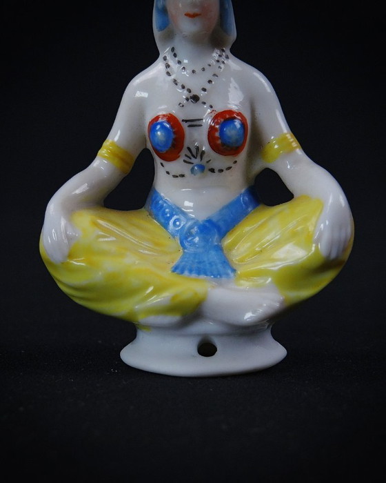 Image 1 of Orientalische Half-Doll von Salammbô aus Thüringer Porzellan Halbfigur Anfang 20.
