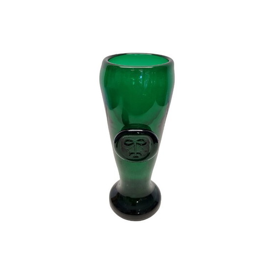 Image 1 of Green glass vase by Max Verboeket, 2nd quarter of the 20th century