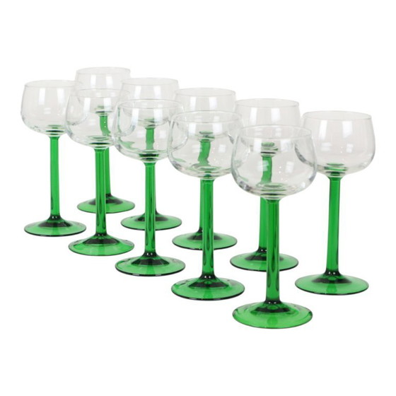 Image 1 of Vintage Luminarc Wijnglazen Set Van 10 