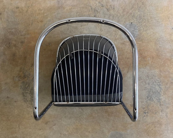 Image 1 of Vintage Gastone Rinaldi voor Fasem buisframe stoel