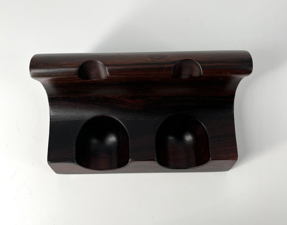 Image 1 of Porte-pipe Jean Gillon WoodArt MCM Mid Century Moderne Jacaranda Bois de rose