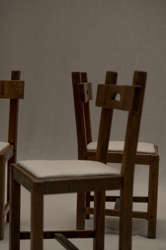 Image 1 of Brutalist Dining Chair Set