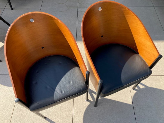 2 SILLAS COSTES DE PHILIPPE STARCK – Sillas auxiliares, Wood, Iron (photo 4 of 6)
