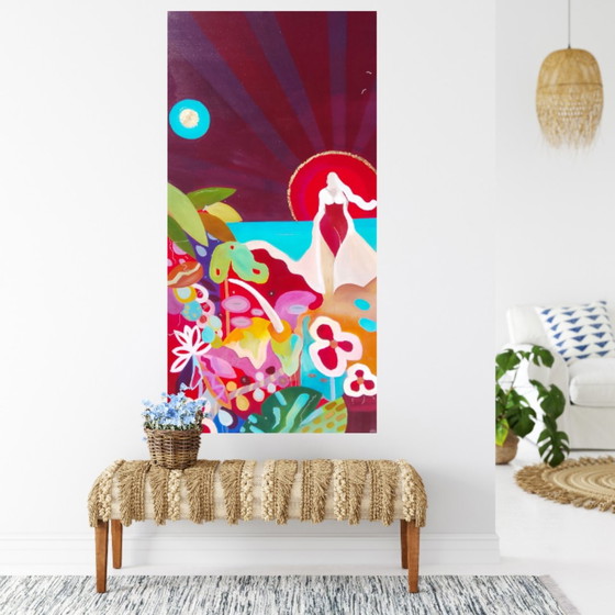 Acrylic painting #Bloom 70x140cm – joart, Paintings & Drawings, Canvas (photo 5 of 15)