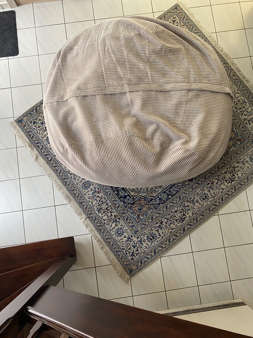 Pouf jumbo vulour platinum vetsak