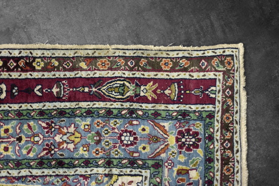 Image 1 of Vintage Hand-Woven Middle Eastern Oriental Baluch Prayer Rug, 1960s