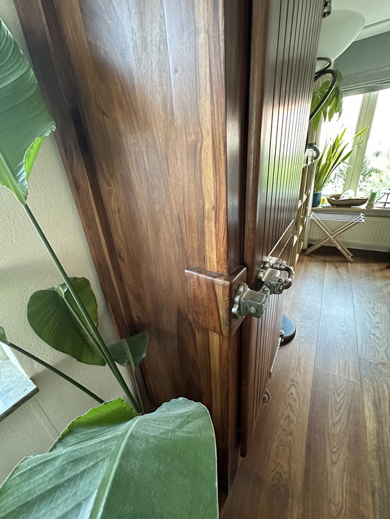 Image 1 of Design kast van massief walnut - repro koelkastmodel