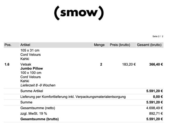 Image 1 of Vetsak Couch zu verkaufen+ 2 Jumbo Kussen