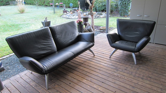 Image 1 of Leolux Design Classic "Panta Rhei "Leather 3-Seat + 1-Seat.Top