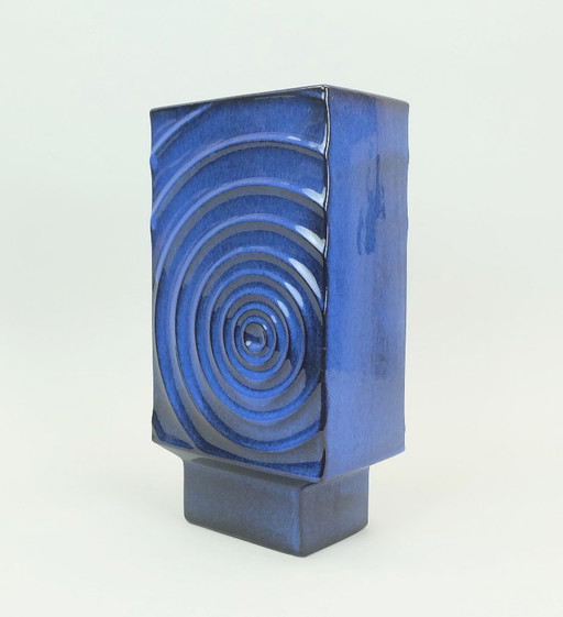 steuler cari zalloni vase zyklon wgp blau op art design modell-nr. 195/30
