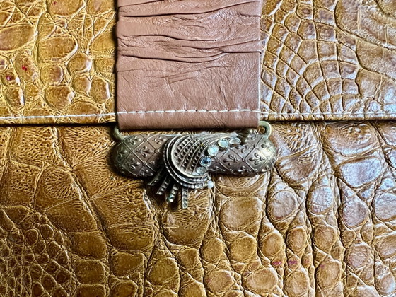 Clutch vintage del marchio italiano Baglia anni '80 – Metal, Leather (photo 3 of 10)