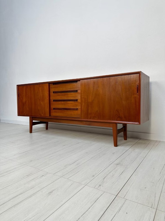 Image 1 of Vintage Minimalistic Danish Teak Sideboard 60s