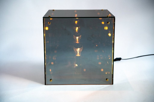 Lámpara de mesa "Prismar" Infinity, Italia, década de 1990