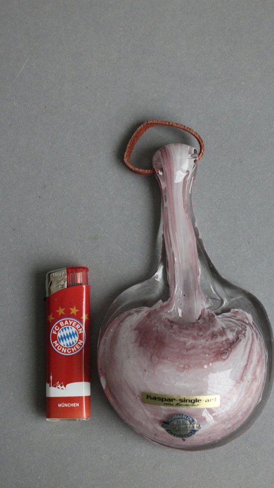 Image 1 of Mid-century wall vase made of mouth-blown glass, Kaspar Glas Studio