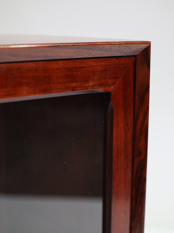 Vitrinekast Brouer Palissander Deens Vintage 1960s – Brouer Møbelfabrik, Vitrinekasten, Glass, Wood (photo 12 of 15)