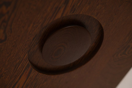 Image 1 of Brutalist cabinet in wengé - Belgium 1970s