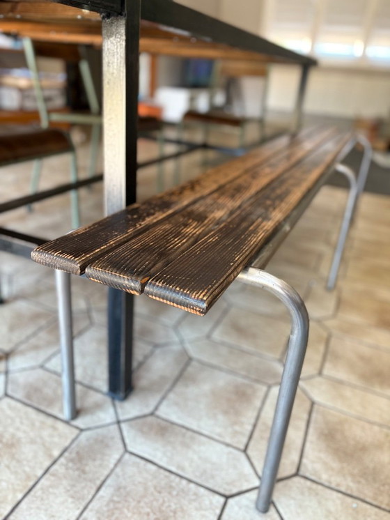 Image 1 of Mesa industrial en madera y acero