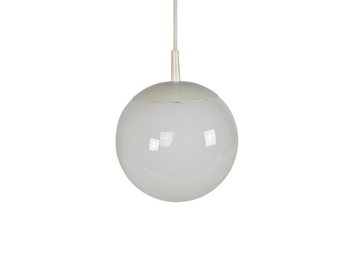 Happy Lights - Lampe pendante vintage - Globe - Morning Mist - Verre opale - Métal - 70's