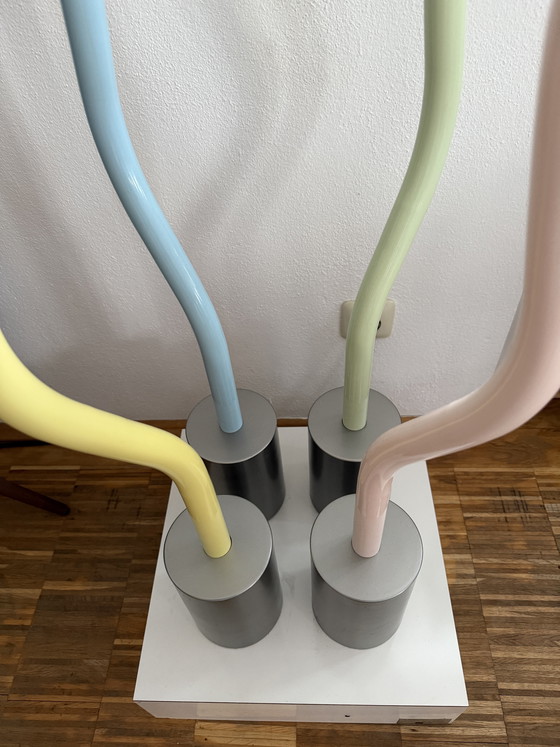 Image 1 of ETTORE SOTTSASS musealer Stehtisch „Strutture tremano“ MemphisMilano