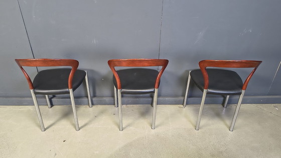 Image 1 of Sedie Lotus vintage di Hartmut Lohmeyer per Kusch & Co., anni '70, set di 6