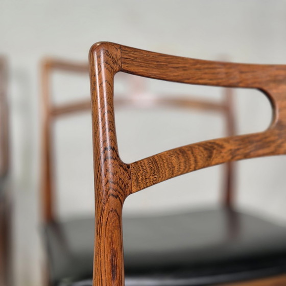 Image 1 of 6 Johannes Andersen, Linneberg, Model 94 Rosewood Chairs