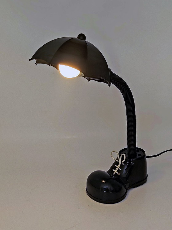 Image 1 of table lamp shoe with umbrella