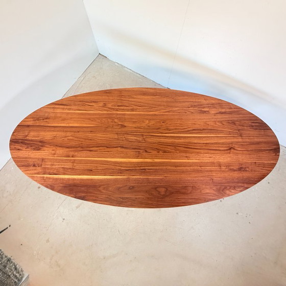 Oval Solid Walnut Dining Table 260x120 - Bert Plantagie – Metal, Wood (photo 2 of 11)