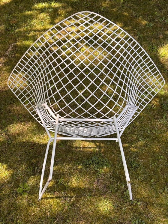 Image 1 of Bertoia Diamond fauteuil, Knoll-editie, ontwerp van Harry Bertoia, vintage jaren 70-80