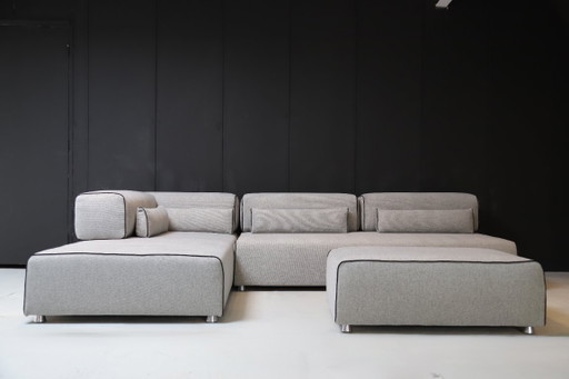 Leolux Pontoon + Ottoman – modulaire banken, Textile