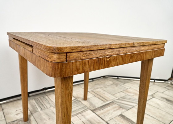Image 1 of Extendable Oak Dining Table by Jitona, 1960s Czechoslovakia