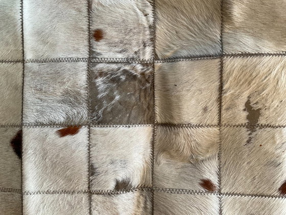 Image 1 of Tapis en peau de vache sur mesure, motif vache T40 à support carré | 200 × 300 cm
