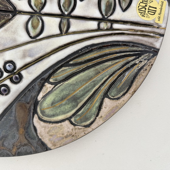 Image 1 of Rusha Handarbeit Ceramic Wall Plate, 1970s Germany