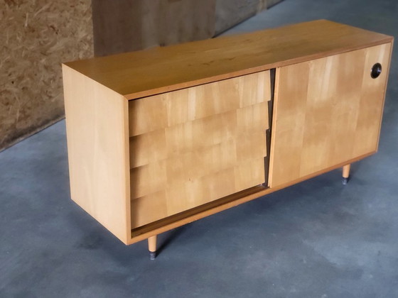 Image 1 of Sideboard in ash wood by Erich Stratmann for Idee Möbel Germany 1950