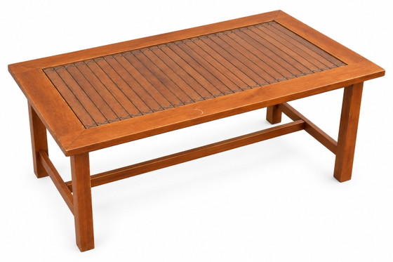 Mesa exótica de cristal y madera maciza de Tailandia. – Wood, Glass (photo 7 of 7)